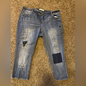 Denim Curvy Capris 18W